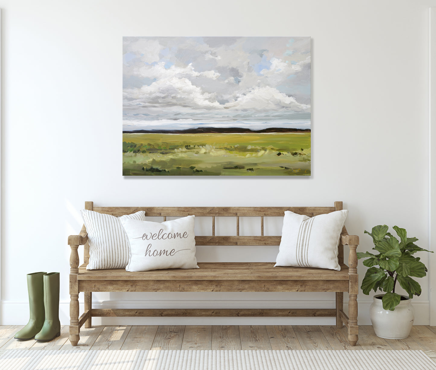 Cloudy Land- Art Print