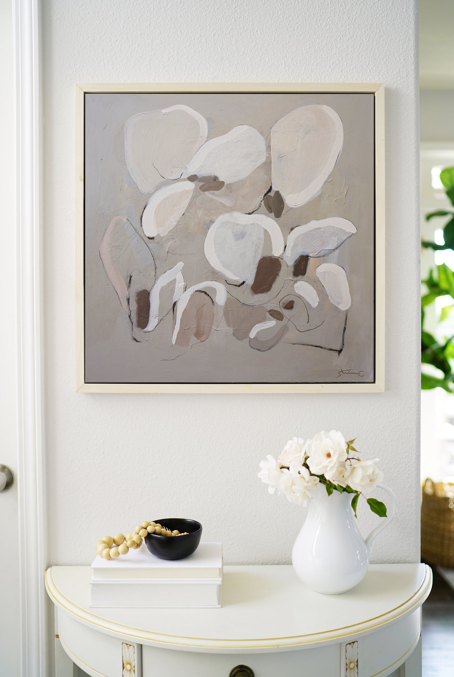 Winter Magnolias 24x24/Featured in Saatchi Art Collection *SOLD