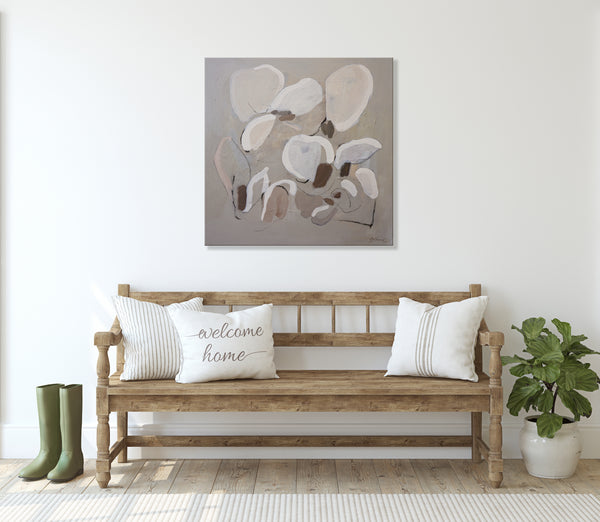 Winter Magnolias 24x24/Featured in Saatchi Art Collection *SOLD