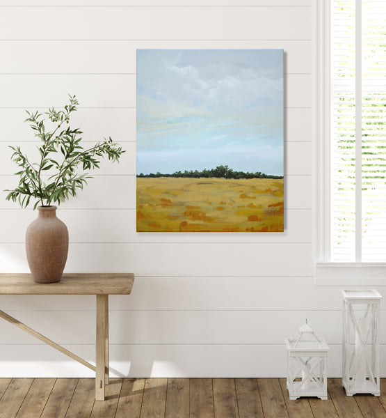 Yellow Field of a Cloudy Day *20% OFF at checkout